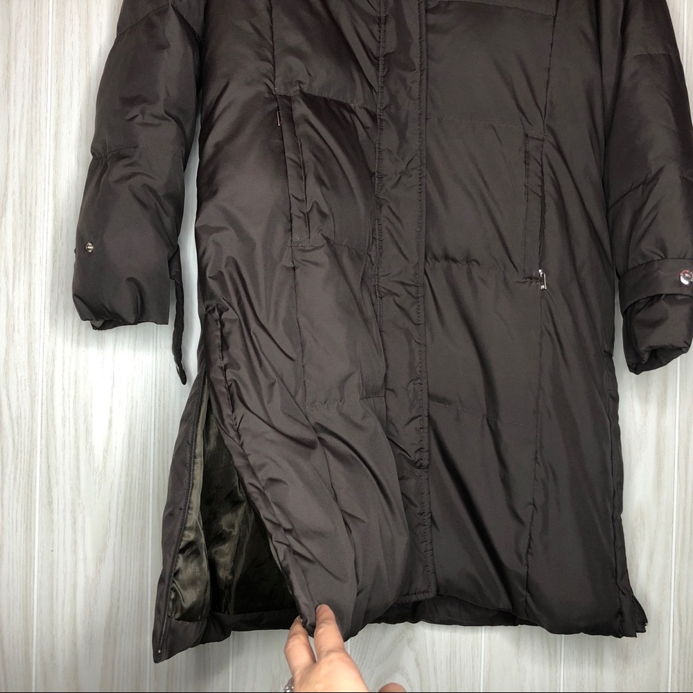 Michael Kors Brown Puffer Down Parka Coat - Picture 4 of 8